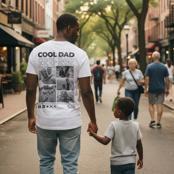 Personalized T-Shirt with Photos "Dad"