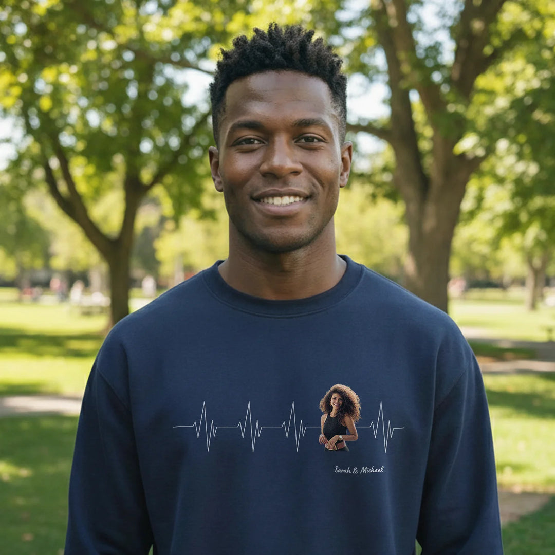 Personalized Sweater "Heartbeat Couple"