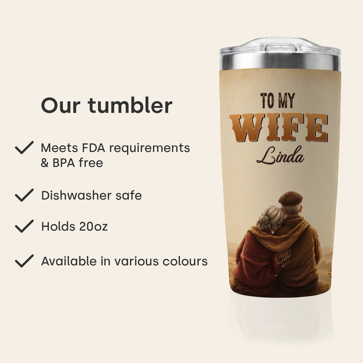 Personalized Tumbler "To My Wife"