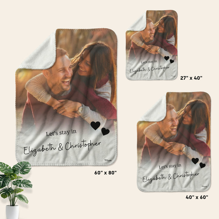 Personalized Blanket "Your Photo & Text"