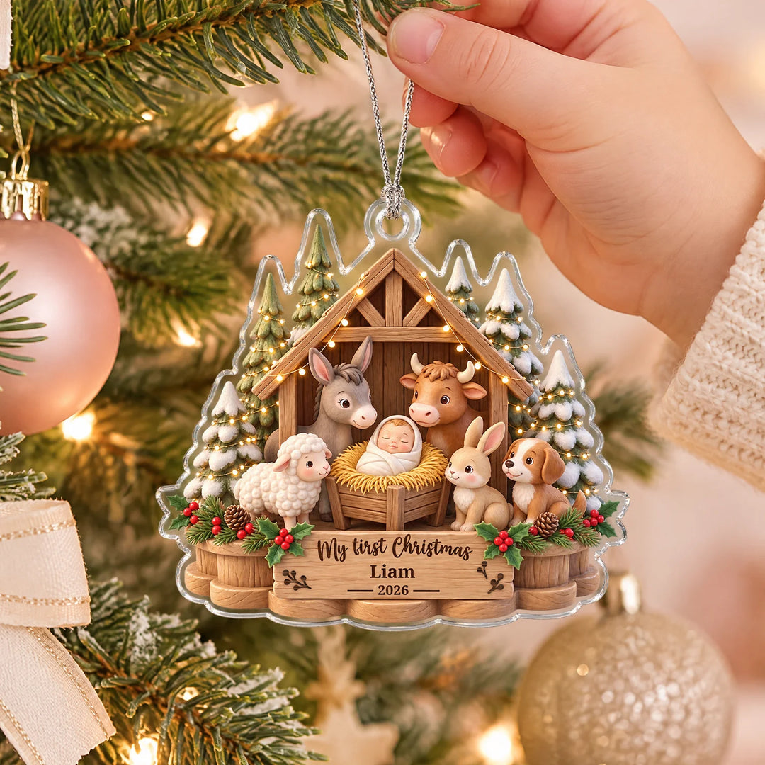 Personalized Christmas Ornament "My First Christmas"