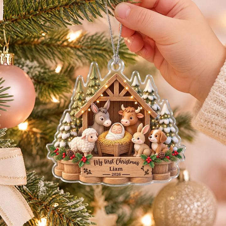 Personalized Christmas Ornament "My First Christmas"