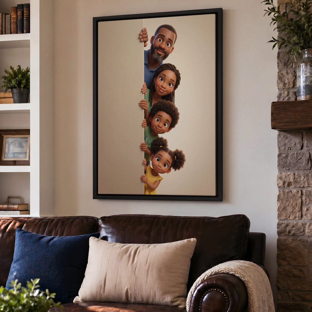 Personalized Canvas "Behind the Wall"