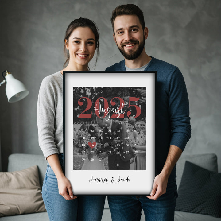 Personalized Calendar Poster "Our Special Date"