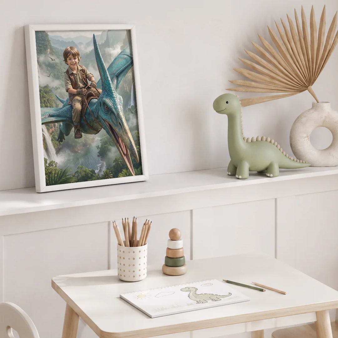 Personalized Poster "Flying Dino"