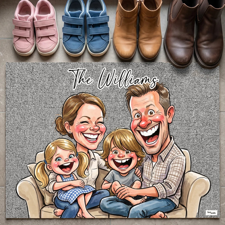 Personalized Doormat "Sketch Family"