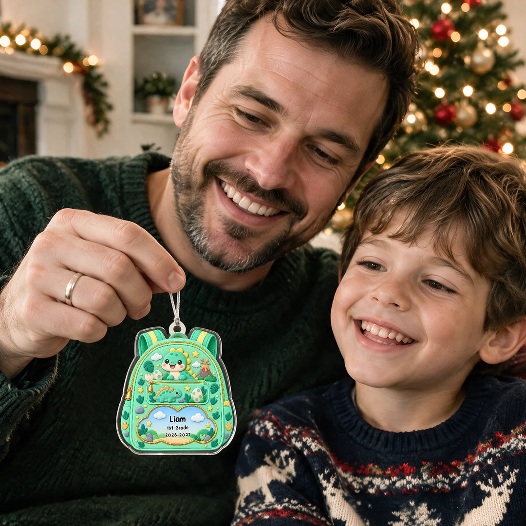 Personalized Ornament "School Backpack"
