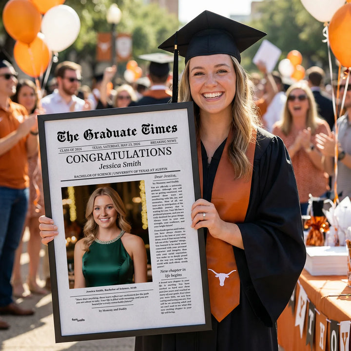 Personalized Graduation Poster Magazine "The Graduate Times"