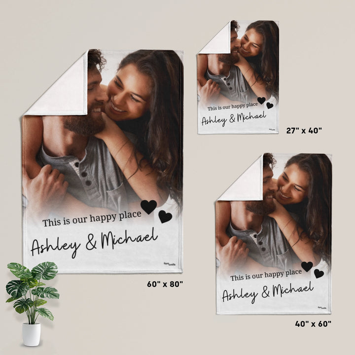Personalized Blanket "Your Photo & Text"