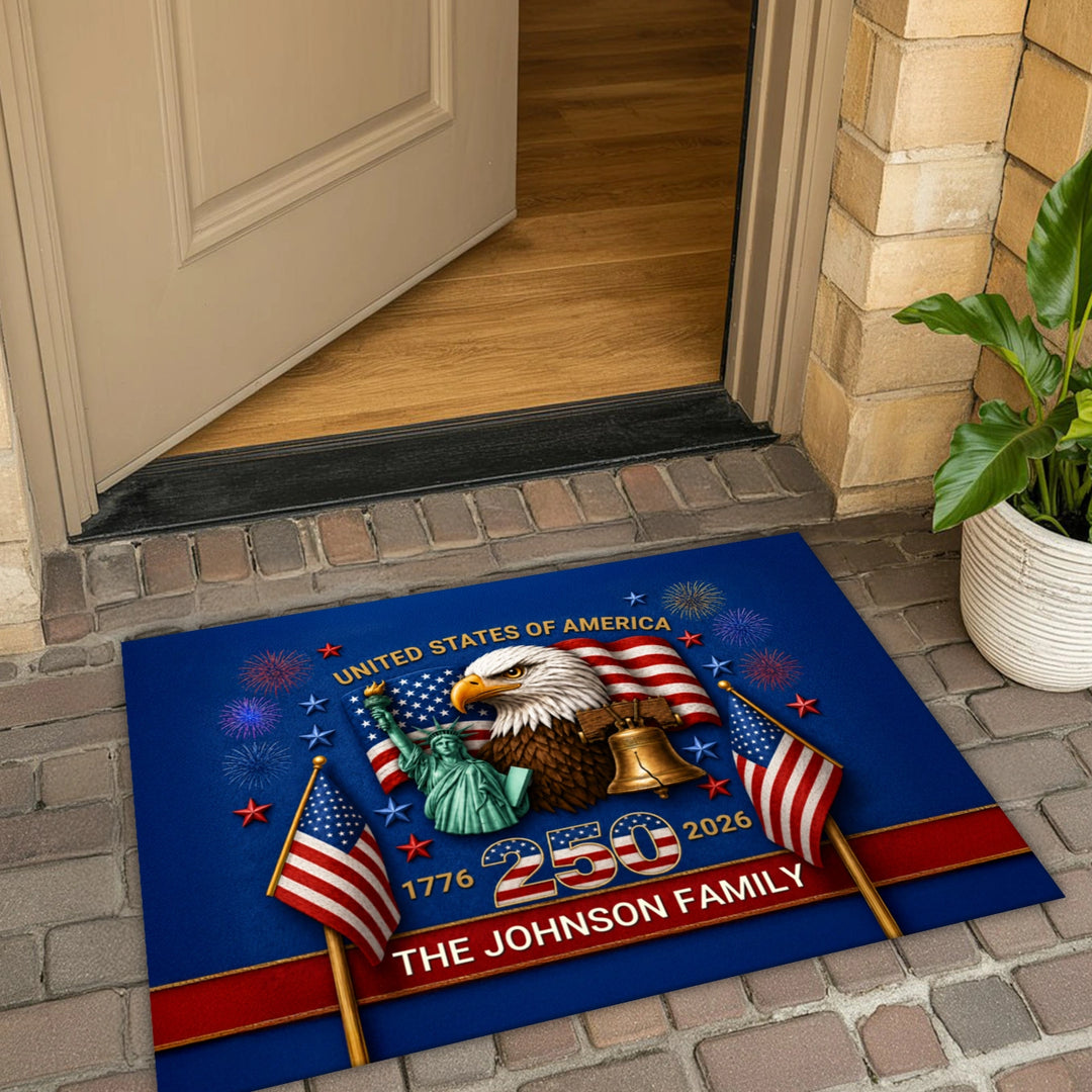 Personalized Doormat "250 Years"