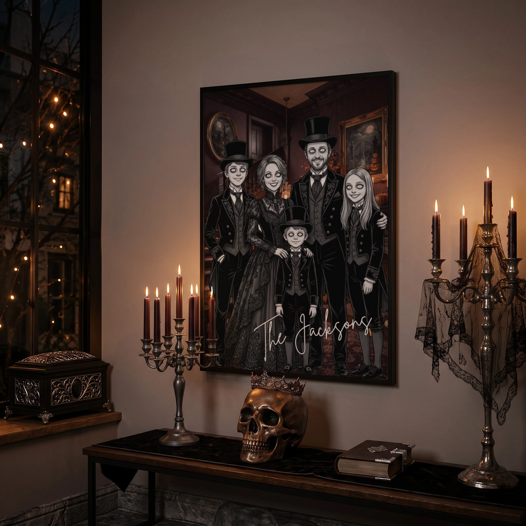 Personalized Poster "Family Gothic"
