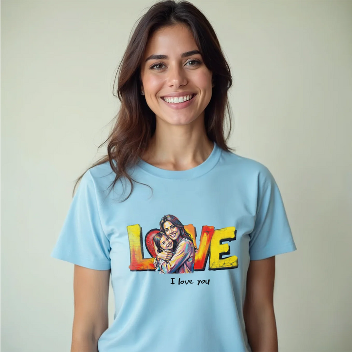 Personalized T-Shirt "Love Mom"