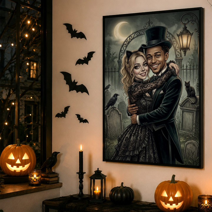 Personalized Poster "Couple Gothic"