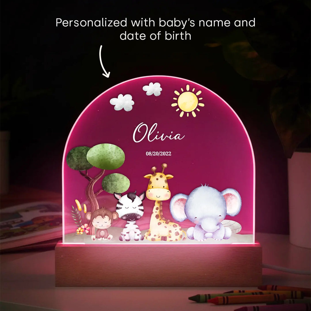 Personalized Nightlight "Safari"