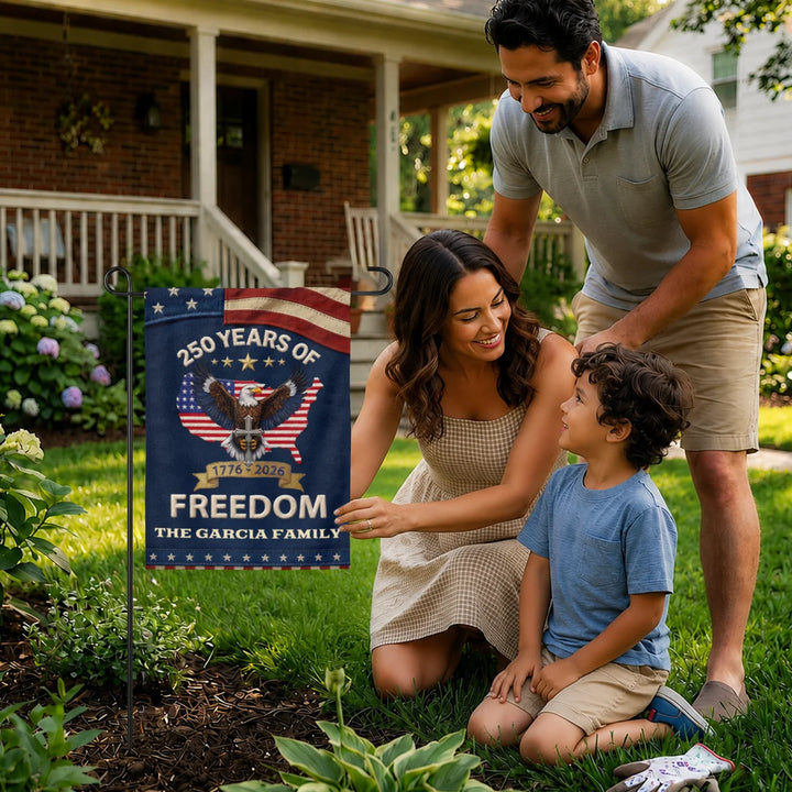 Personalized Flag "250 Years Freedom"