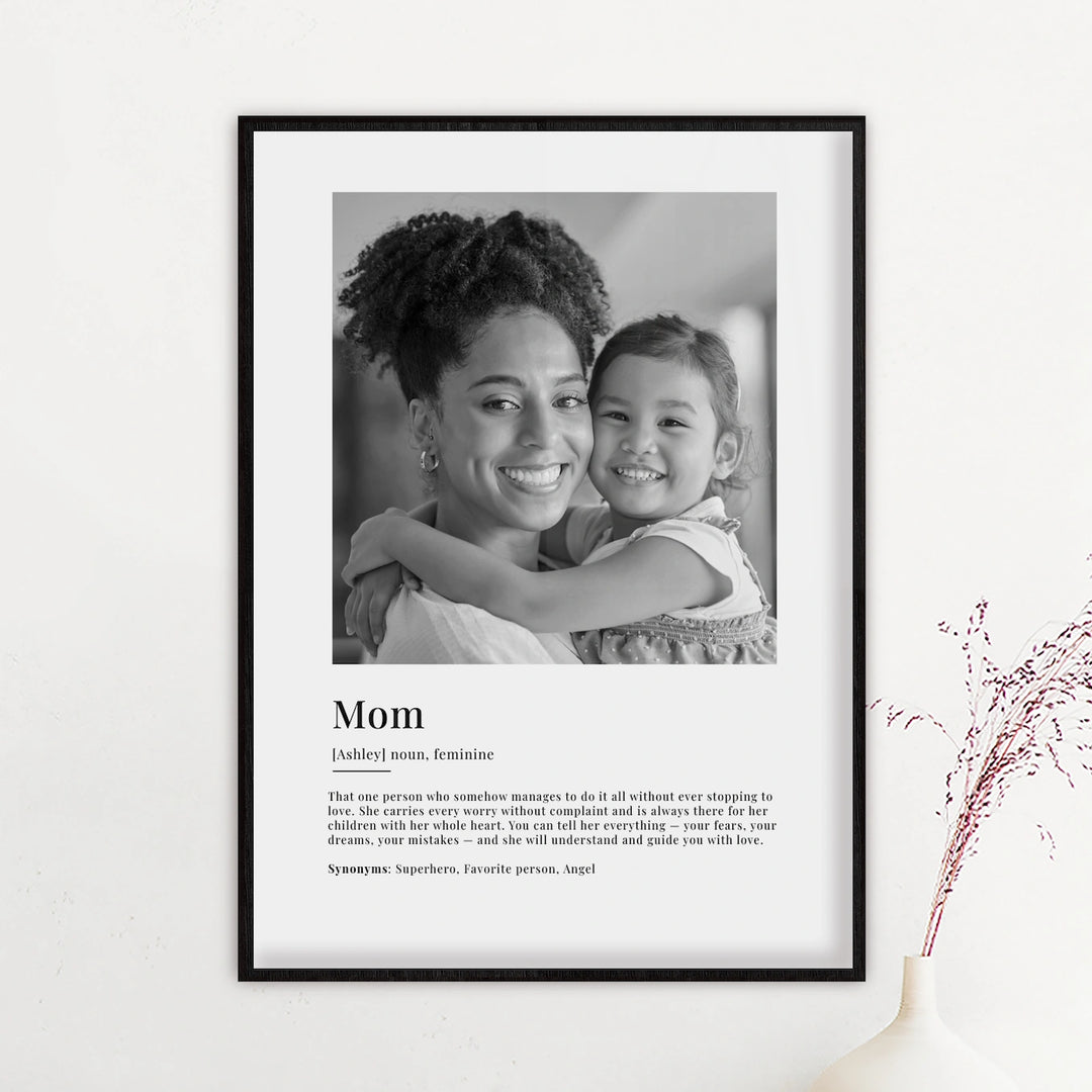 Personalized Photo Poster "Mom Definition"