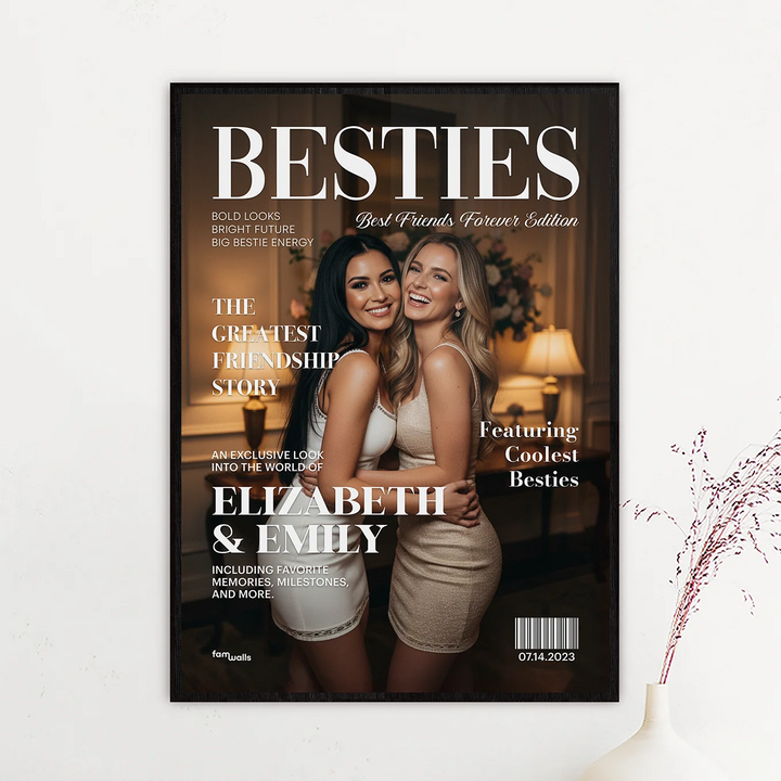 Personalized Poster "Besties Magazine"