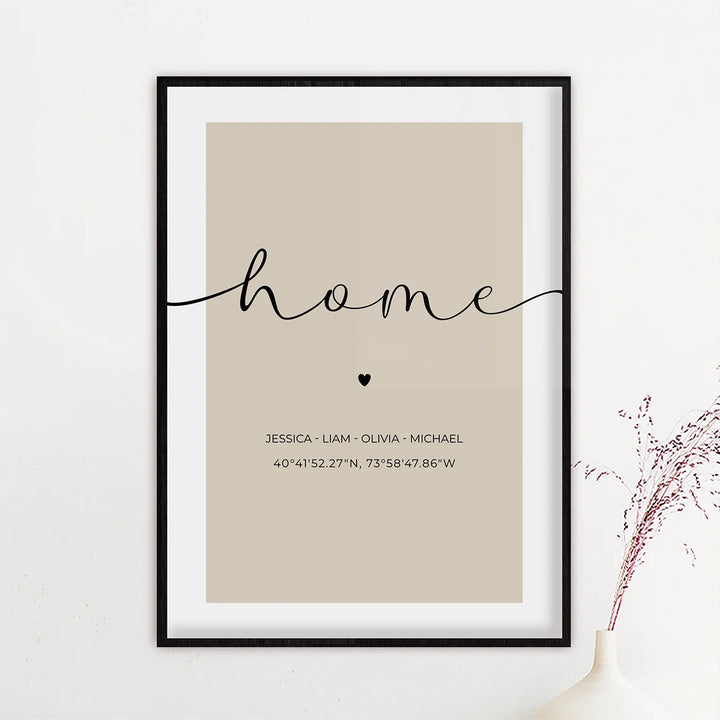 Personalized Poster "Your Home"