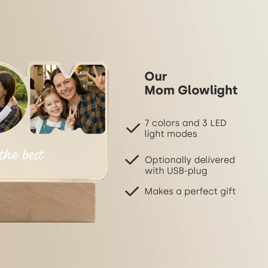 Personalized Acrylic Light "MOM"