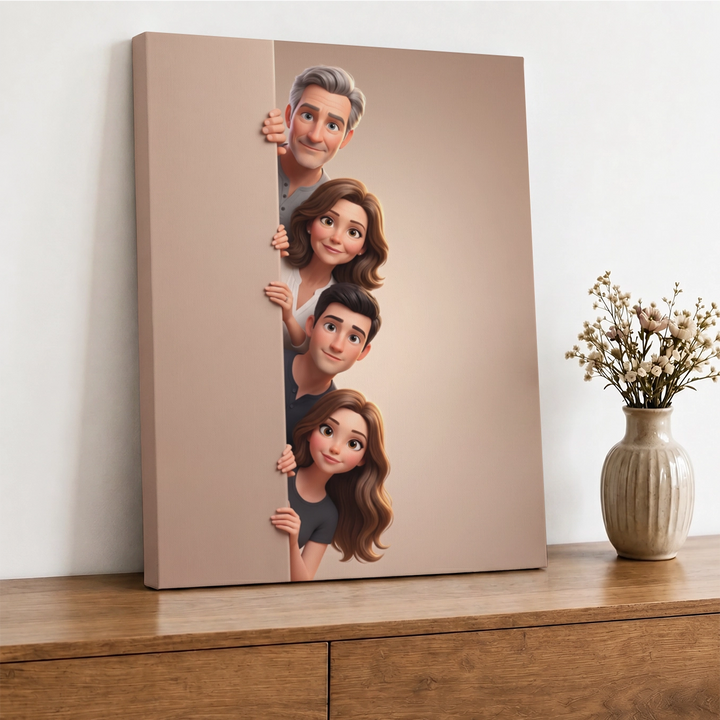 Personalized Canvas "Behind the Wall"
