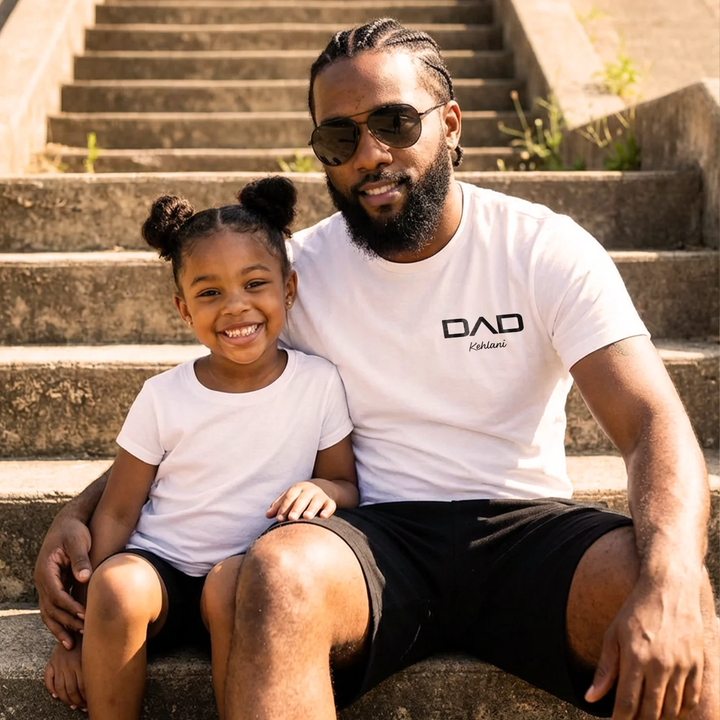 Personalized Dad T-Shirt "Modern"