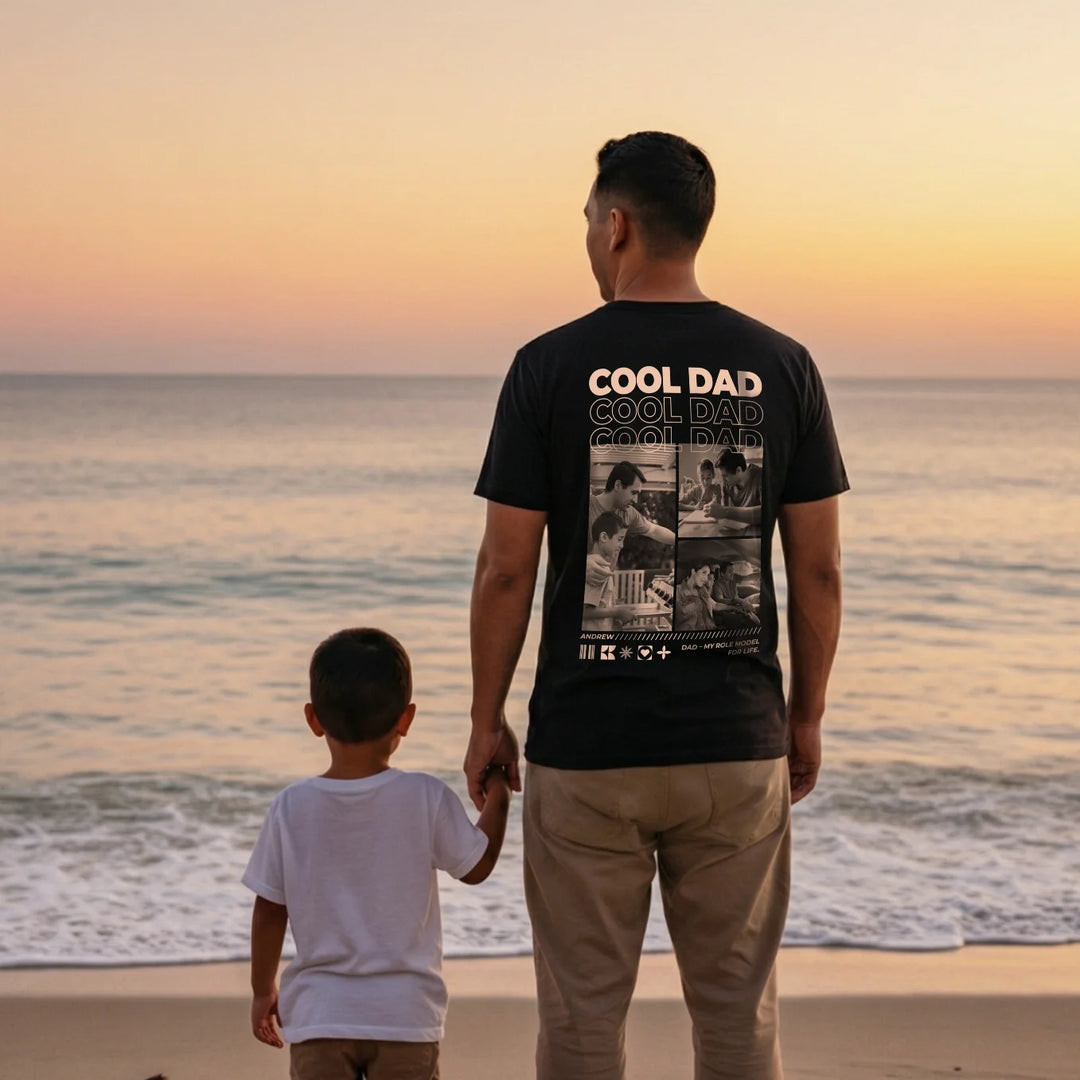 Personalized T-Shirt with Photos "Dad"