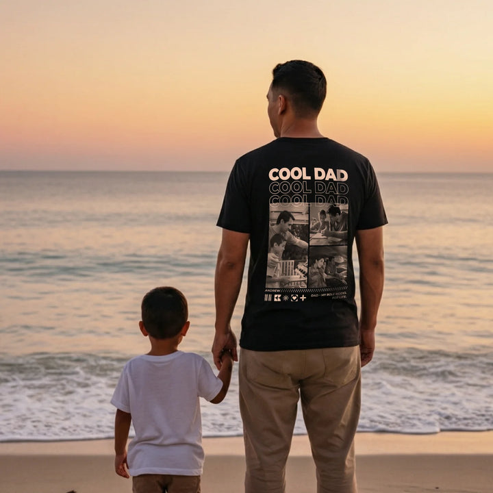 Personalized T-Shirt with Photos "Dad"
