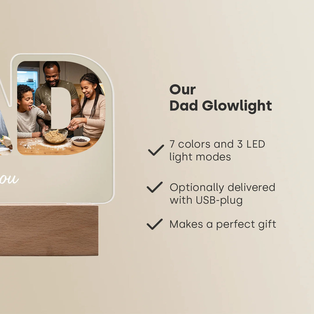 Personalized Acrylic Light "DAD"
