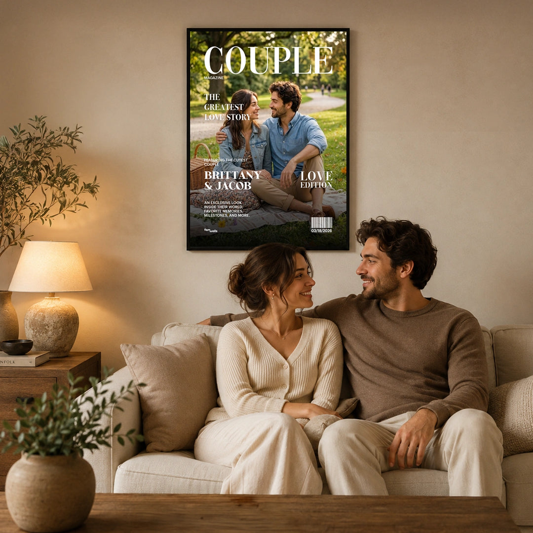 Personalized Poster "Couple Magazine"