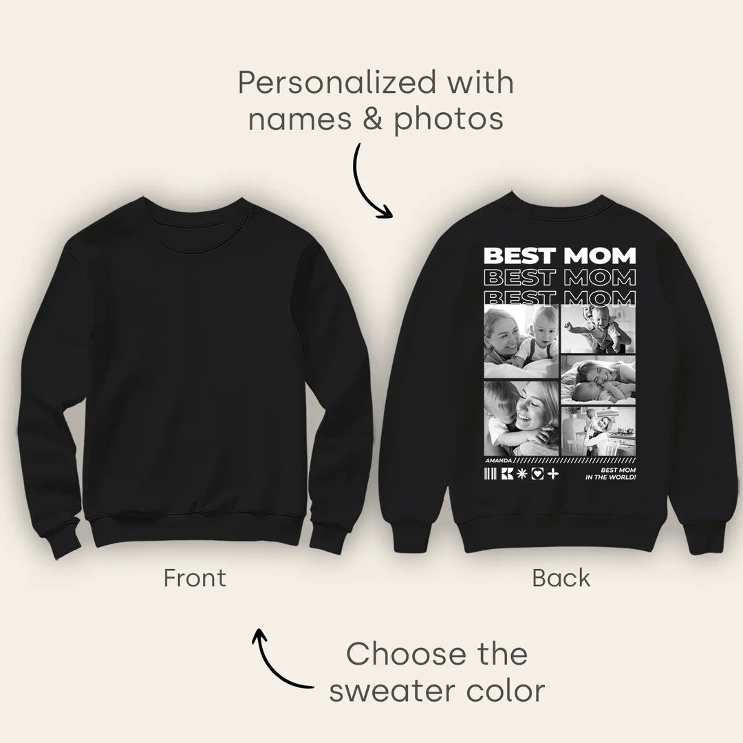 Personalized Sweater "Mom" with Photos