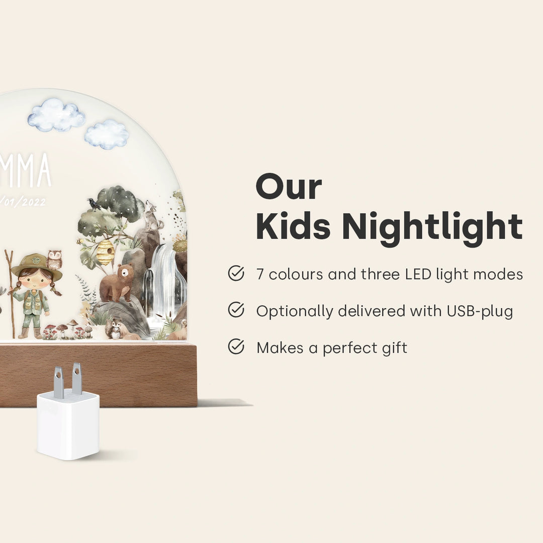 Personalized Nightlight "Wilderness"