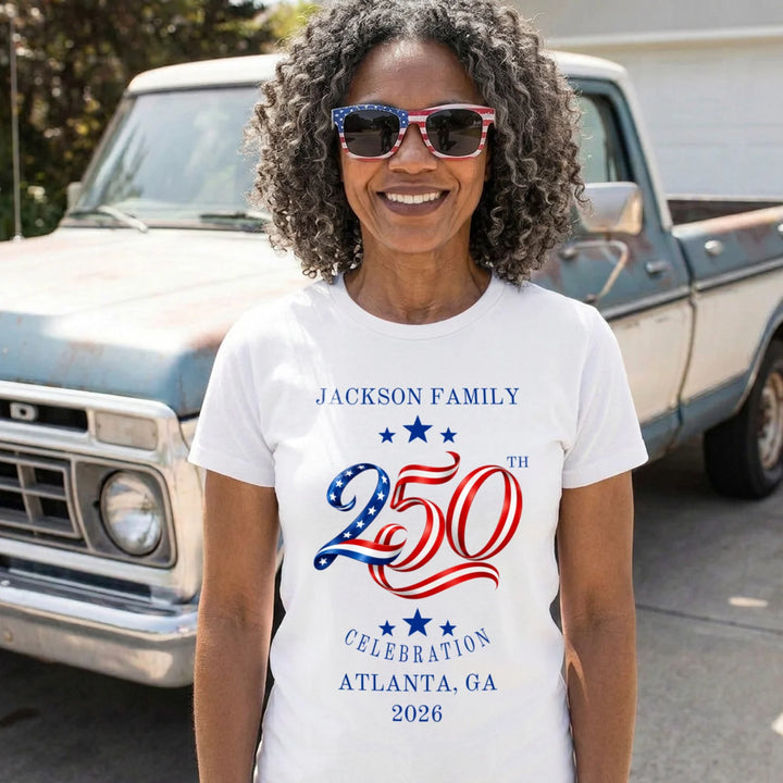 Personalized T-Shirt "250 Years Family"