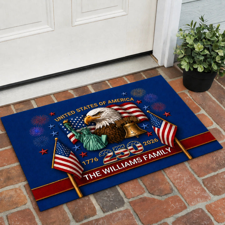 Personalized Doormat "250 Years"