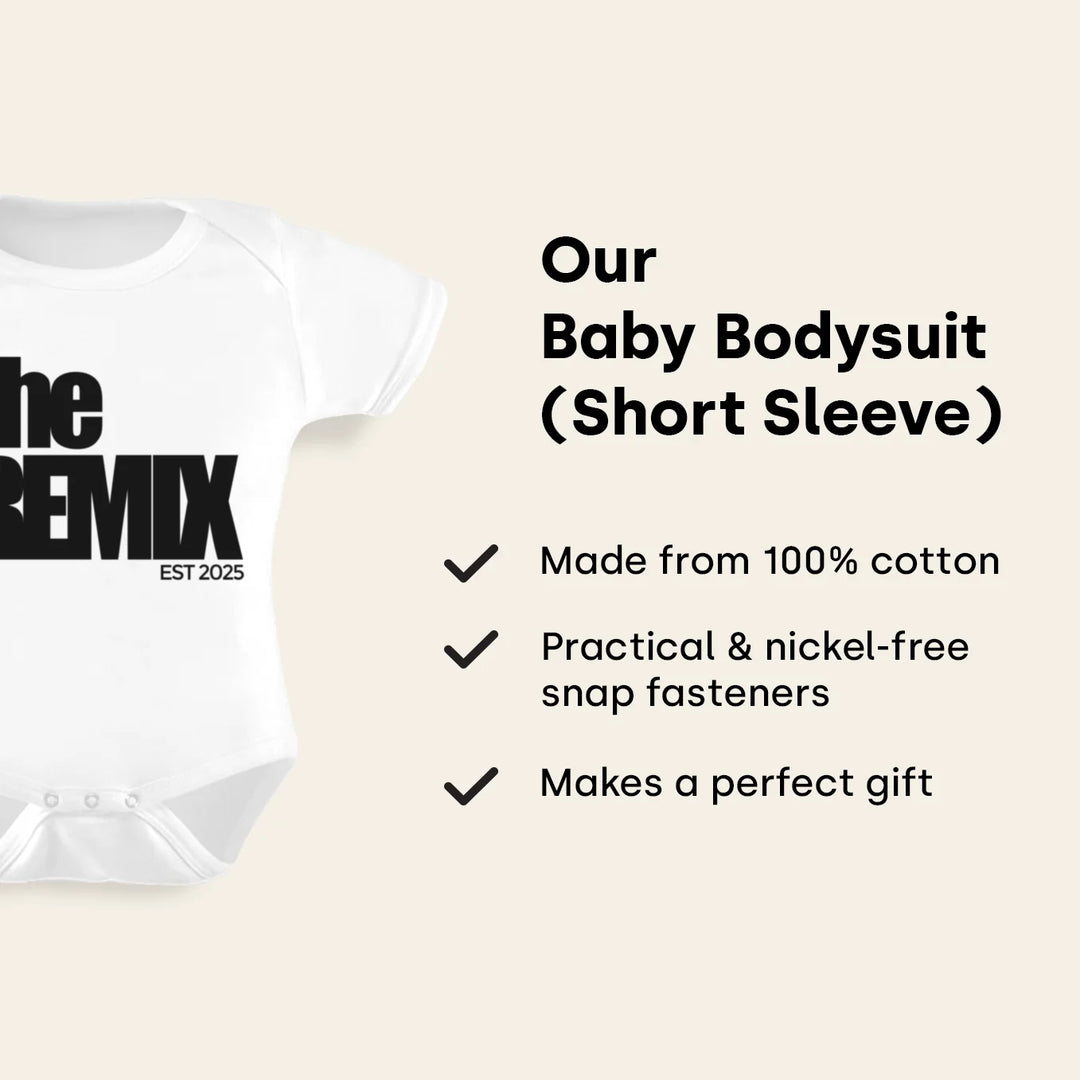 Personalized Baby Bodysuit "The Remix"