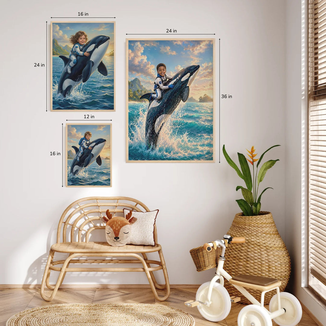 Personalized Kids Poster "Orca"