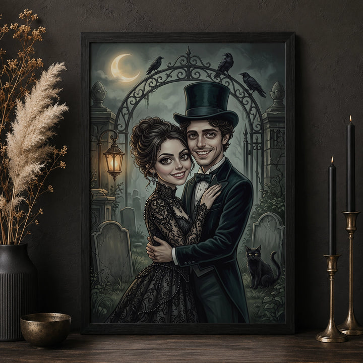Personalized Poster "Couple Gothic"