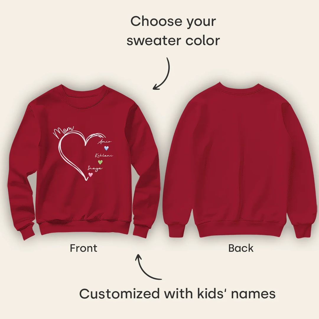 Personalized Sweater "Little Hearts"