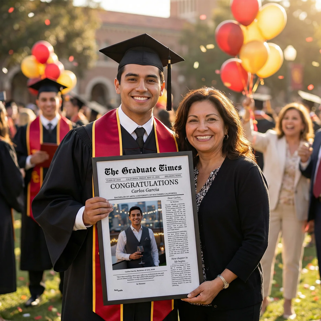 Personalized Graduation Poster Magazine "The Graduate Times"