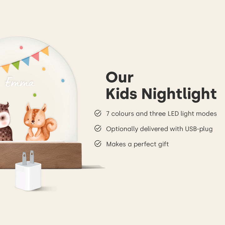 Personalized Night Light "Confetti"