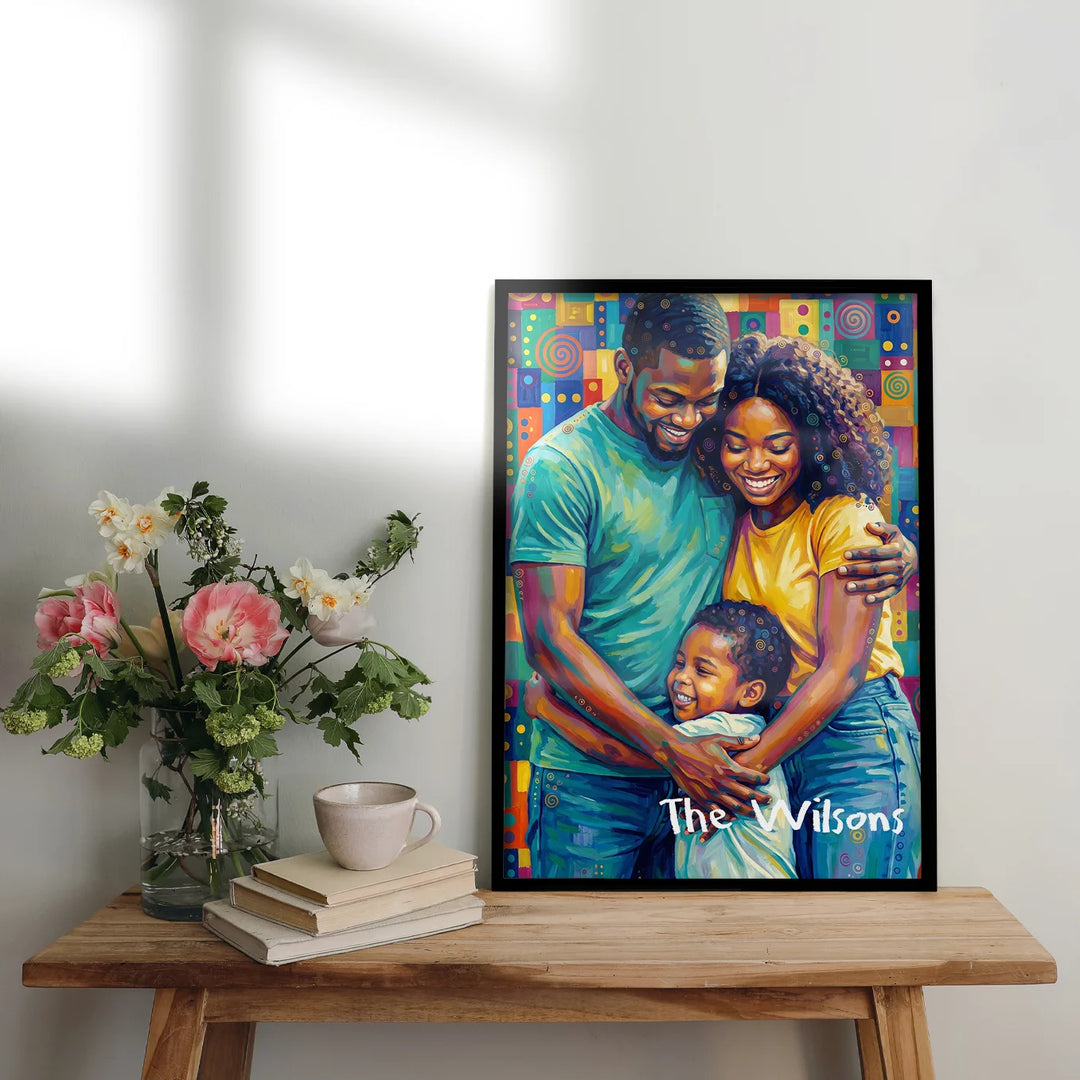 Personalized Family Poster "Pop Art"