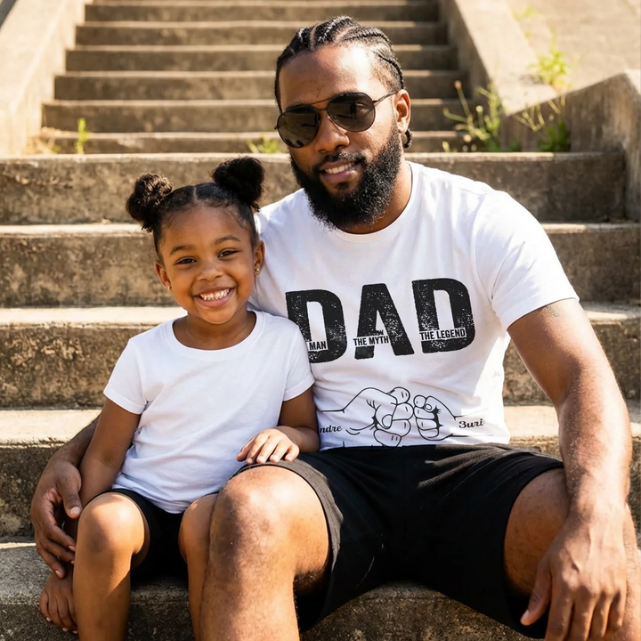 Personalized T‑Shirt "Dad - The Man, The Myth, The Legend"