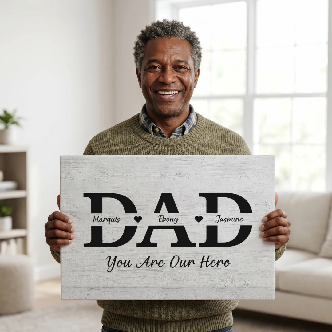 Personalized Canvas "DAD"