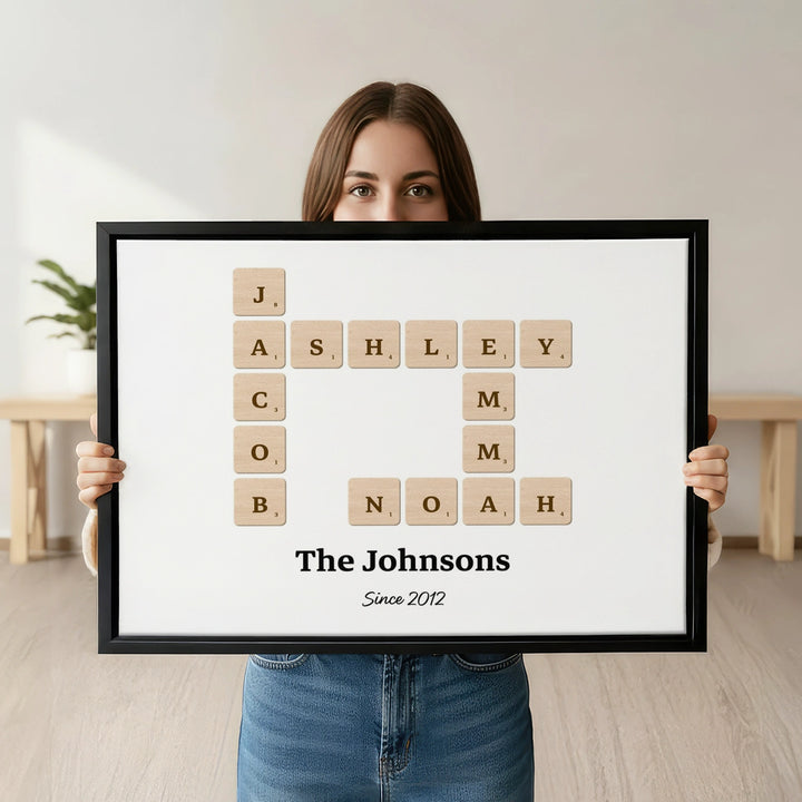 Personalized Canvas "Scrabble"