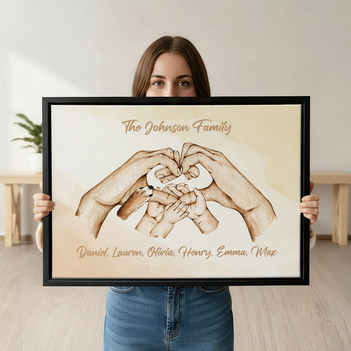 Personalized Canvas "Family Happiness"