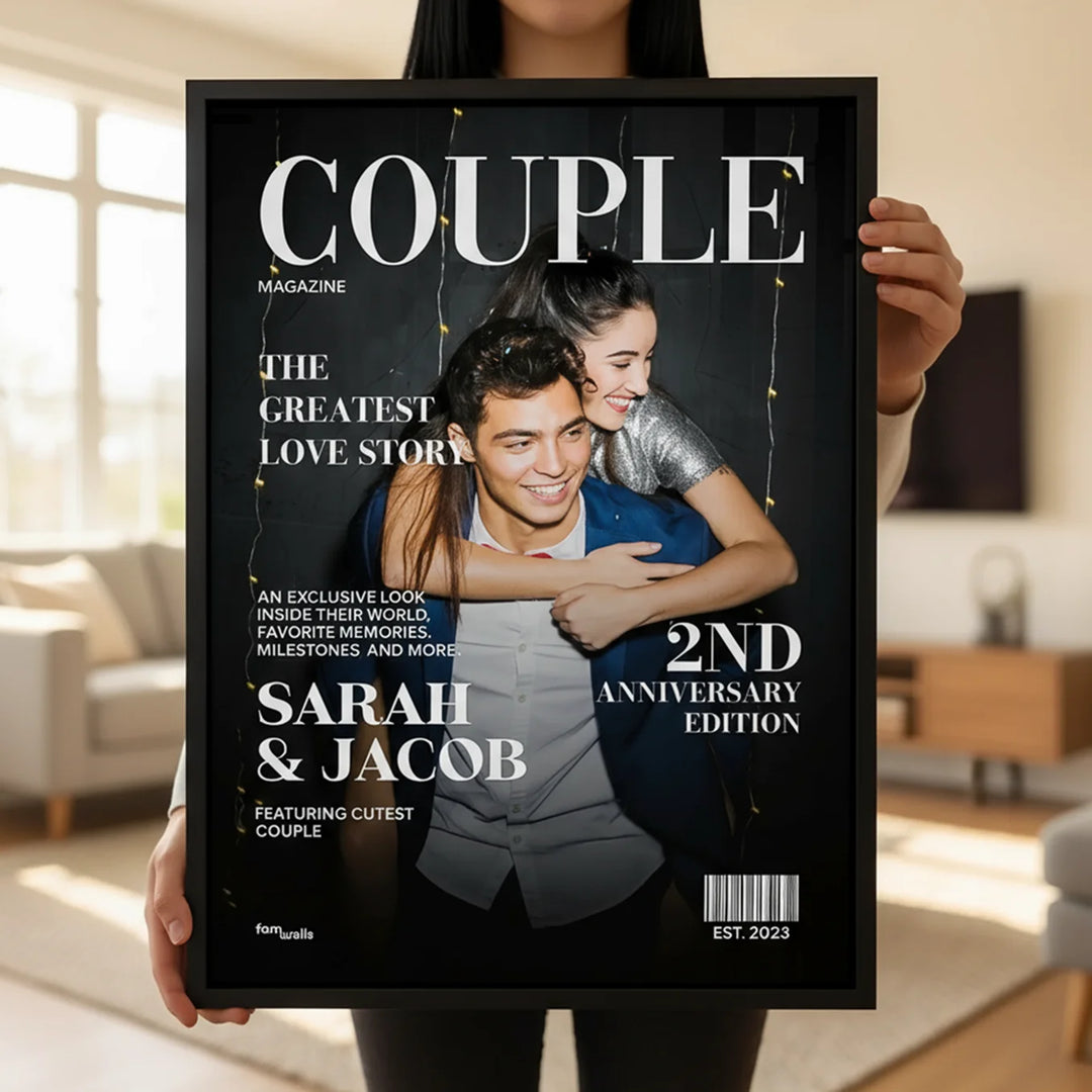 Personalized Poster "Couple Magazine"