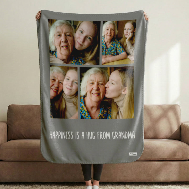 Personalized Photo Blanket "Grandma"
