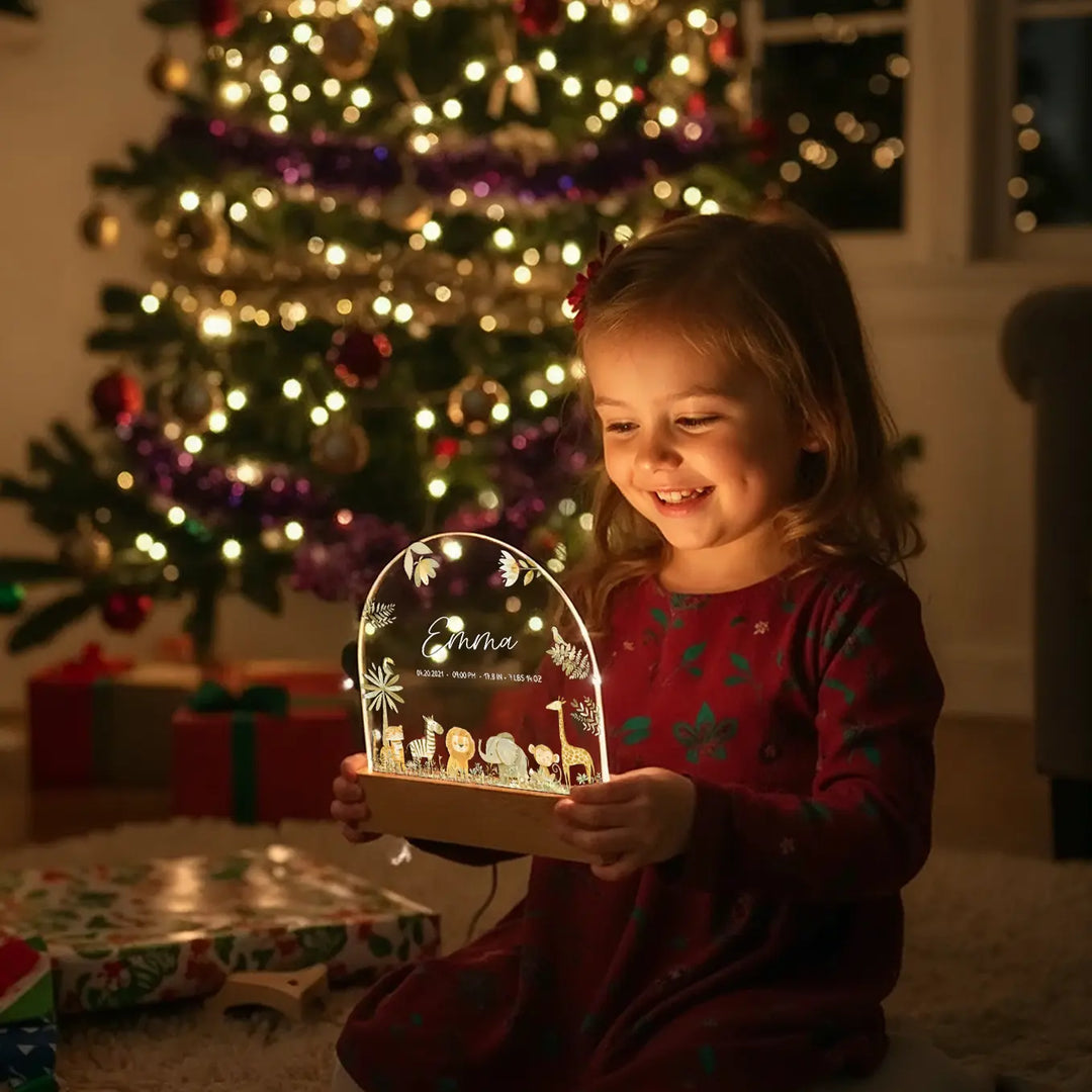 Personalized Night Light "Safari Animals"