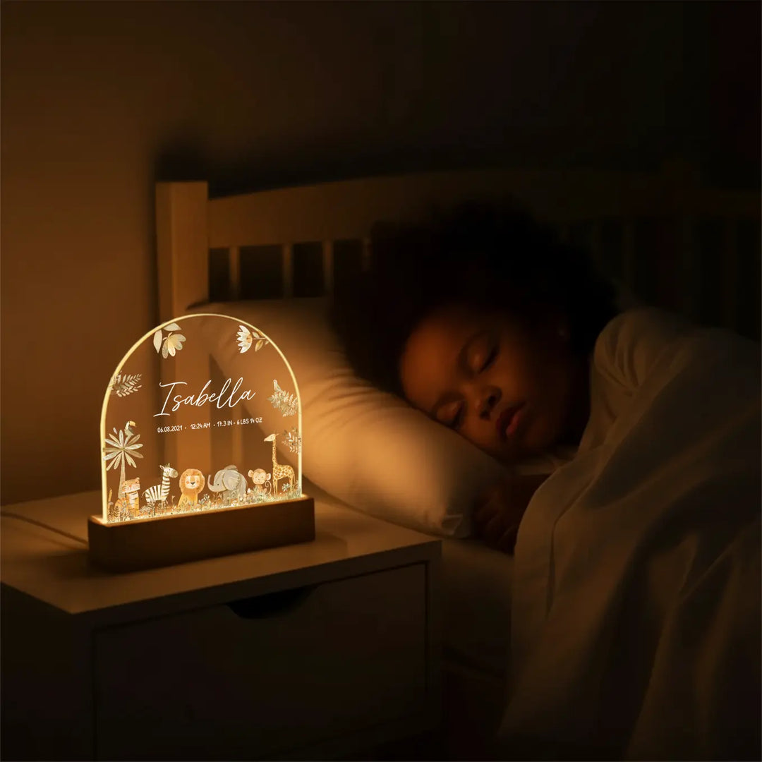Personalized Night Light "Safari Animals"