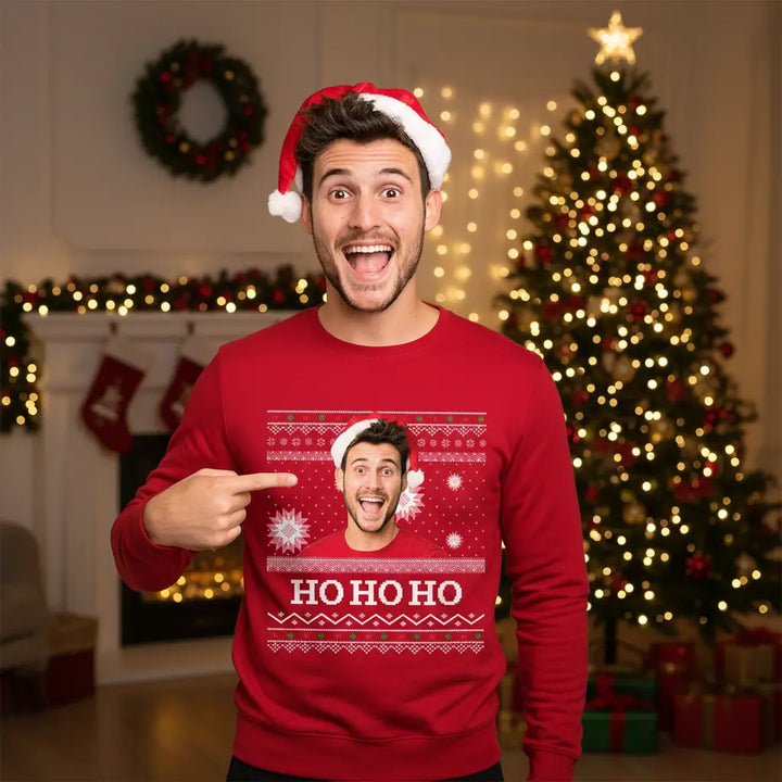 Personalized Christmas Sweater "Ho Ho Ho"