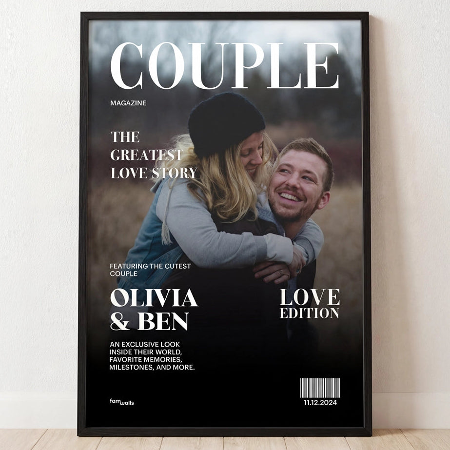 Personalized Poster "Couple Magazine"